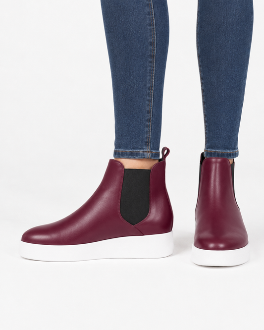 TOMMY CUIR BORDEAUX