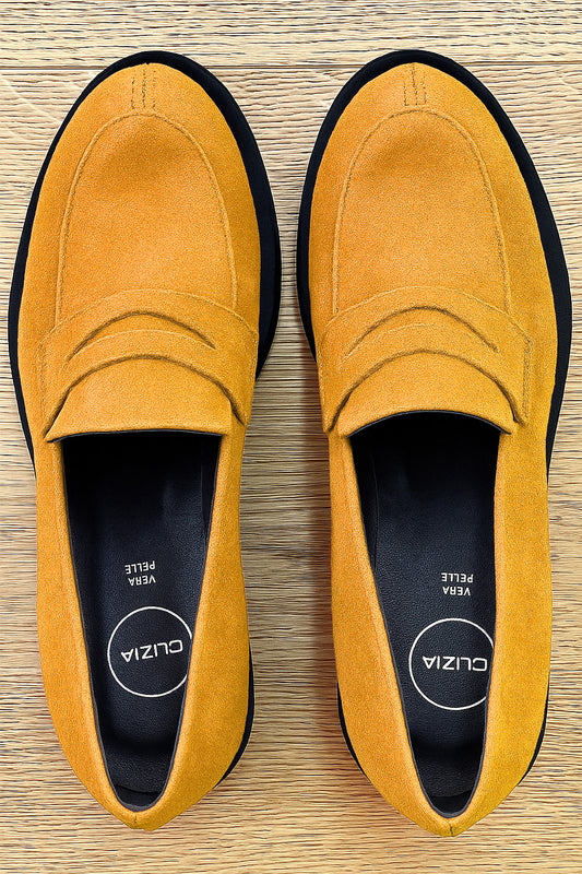 NELLY OCHRE SUEDE