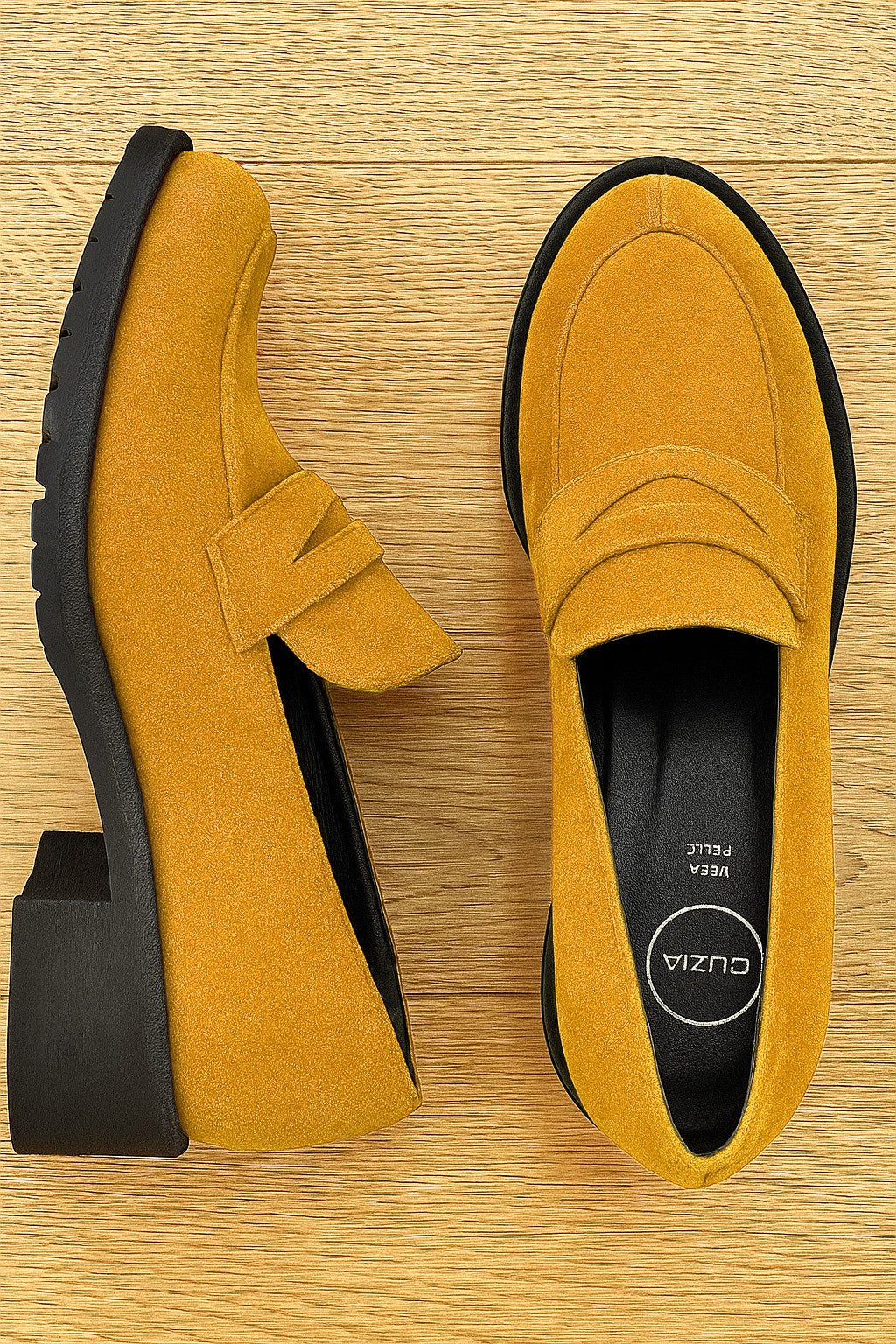 NELLY OCHRE SUEDE
