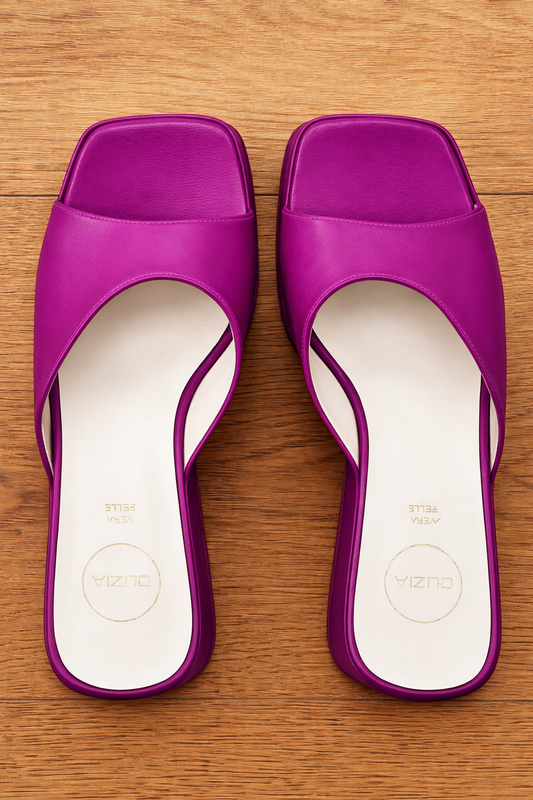 YUNA CUIR FUCHSIA