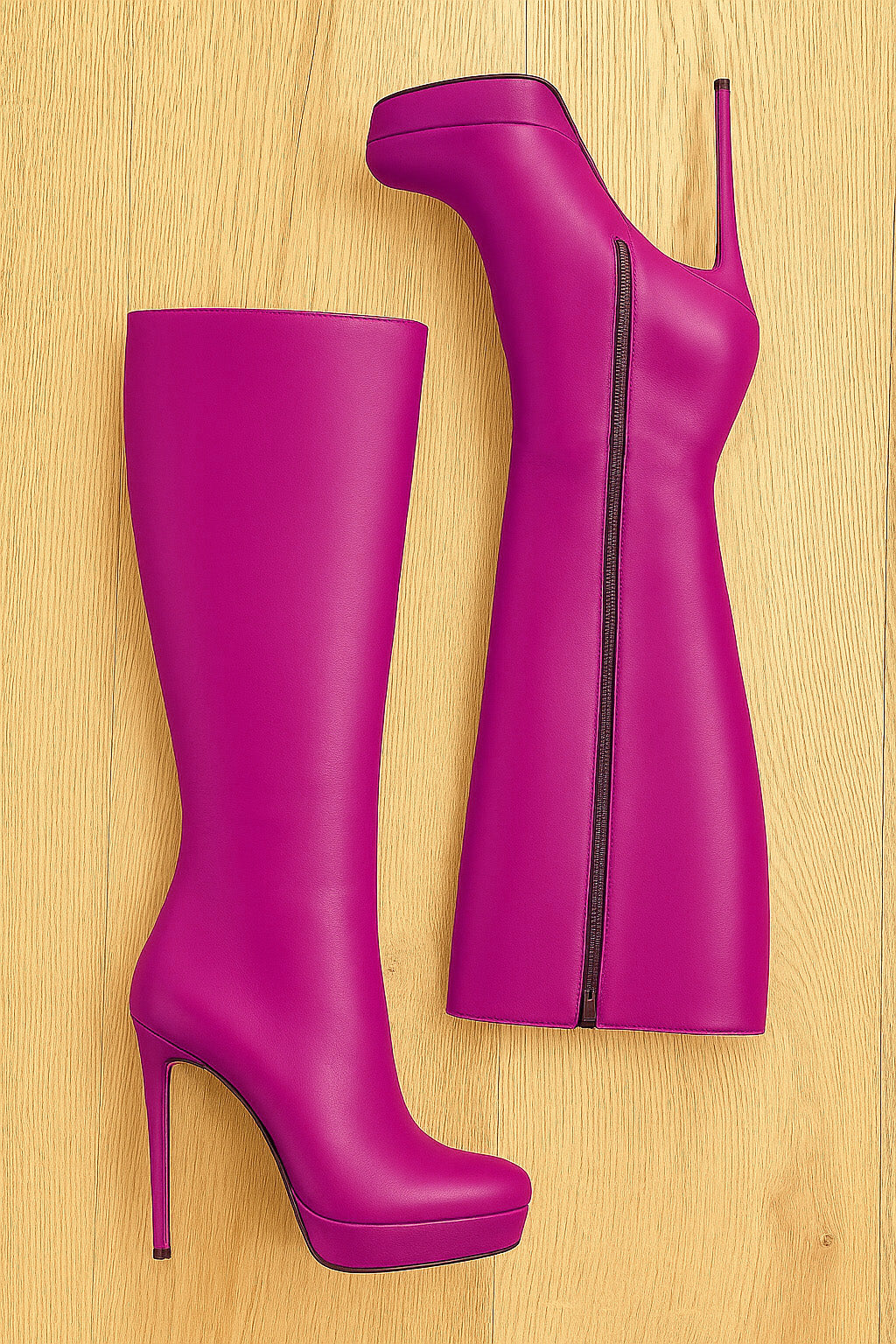 URSULA LEATHER FUCHSIA