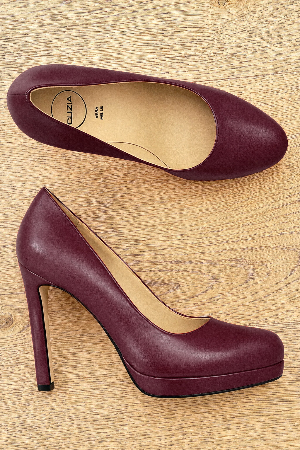 ANNA CUIR BORDEAUX