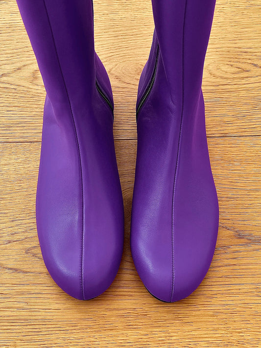 JONAS CUIR VIOLET