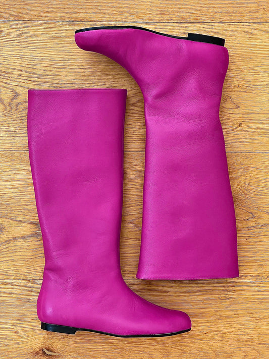 CINDY CUIR FUCHSIA