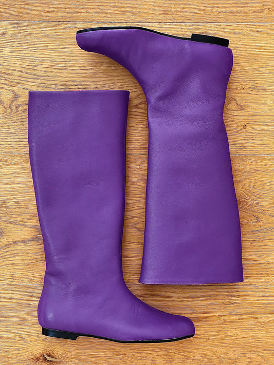 CINDY CUIR VIOLET
