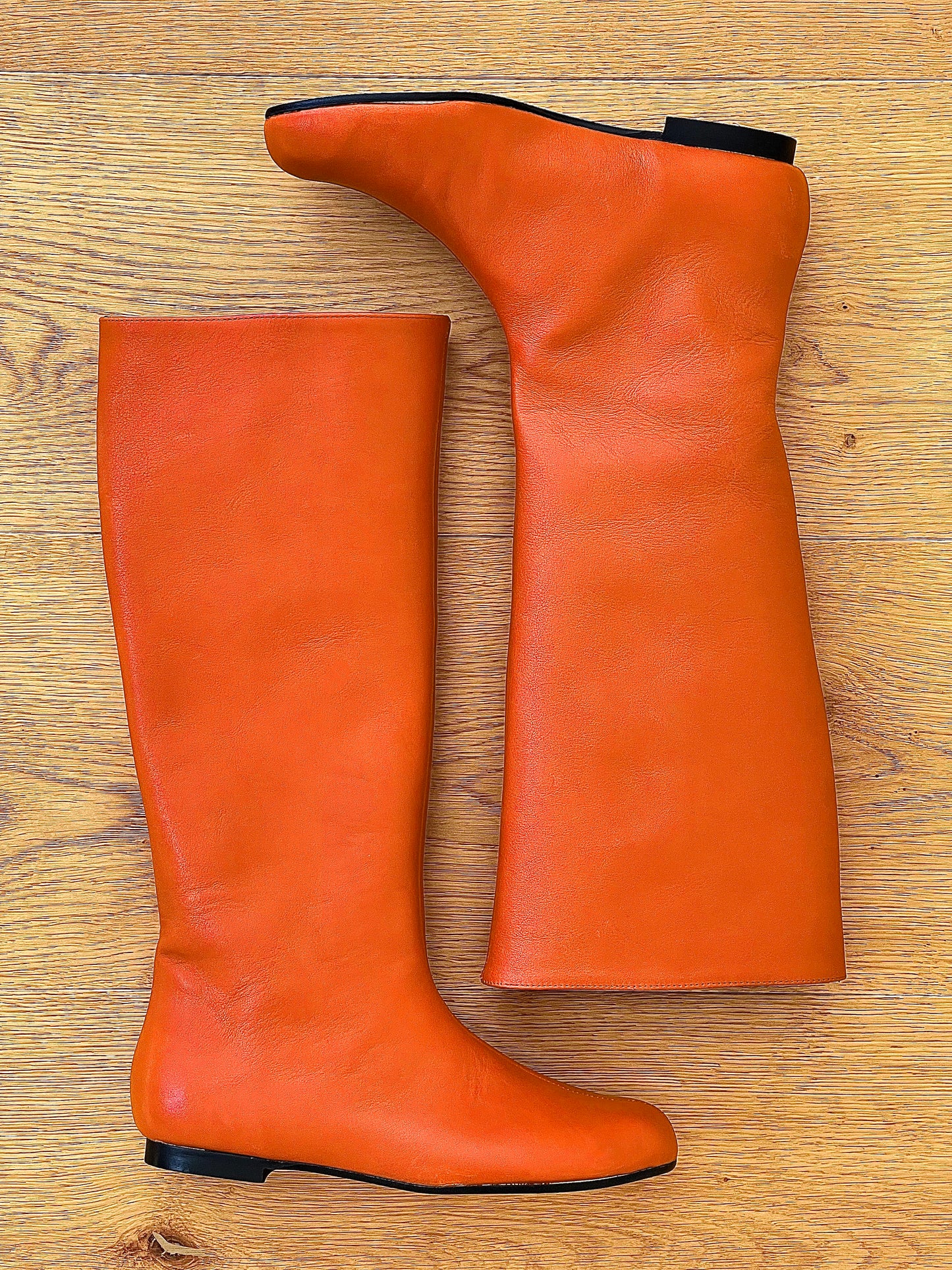 CINDY CUIR ORANGE