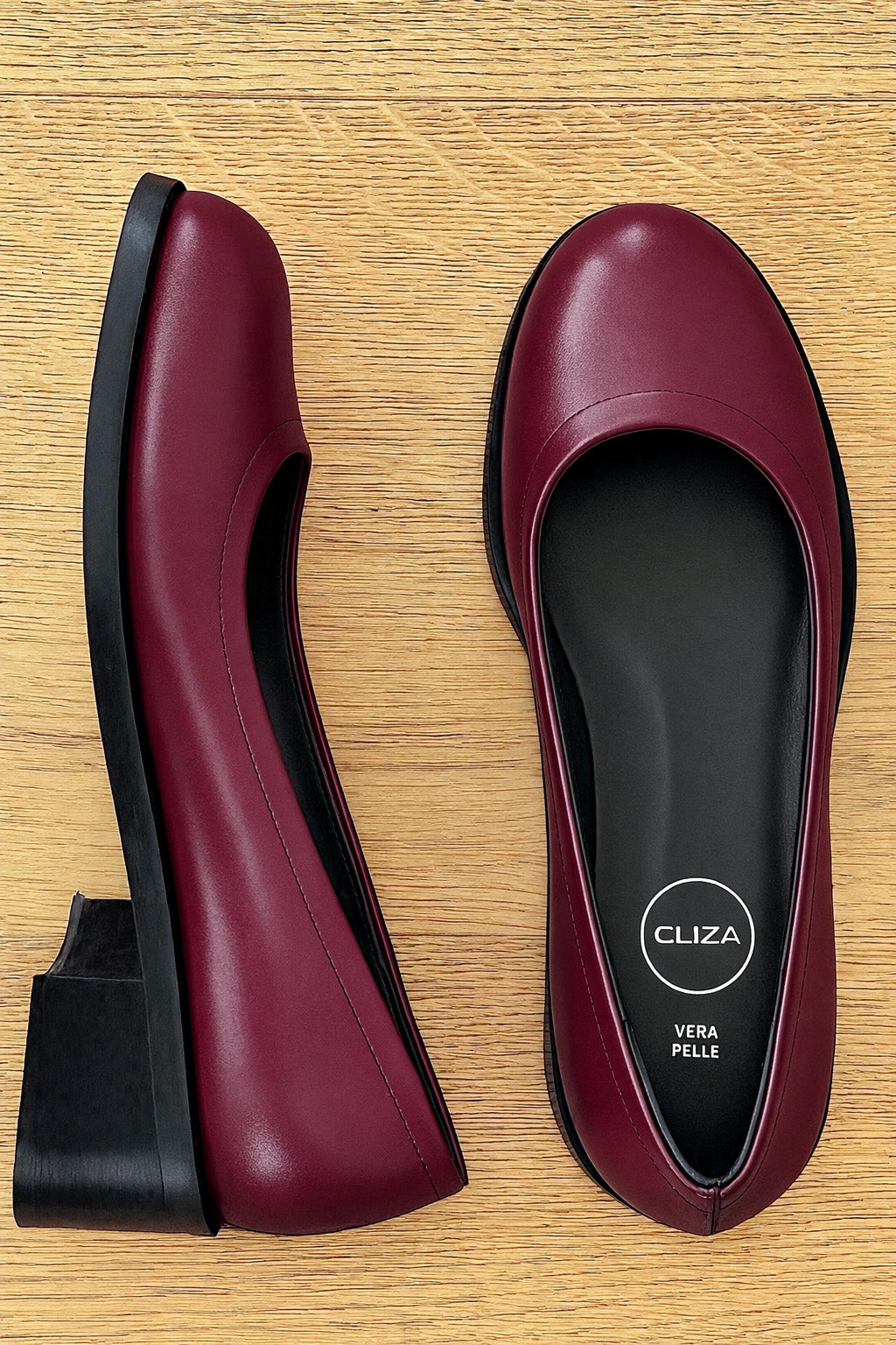 LOKI CUIR BORDEAUX