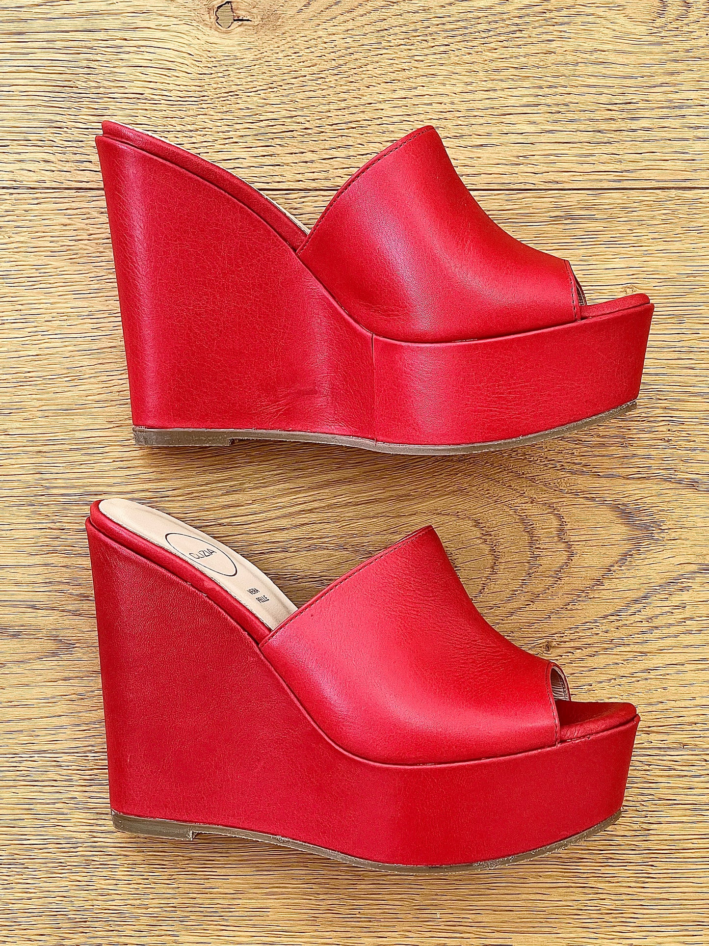 EMMA CUIR ROUGE