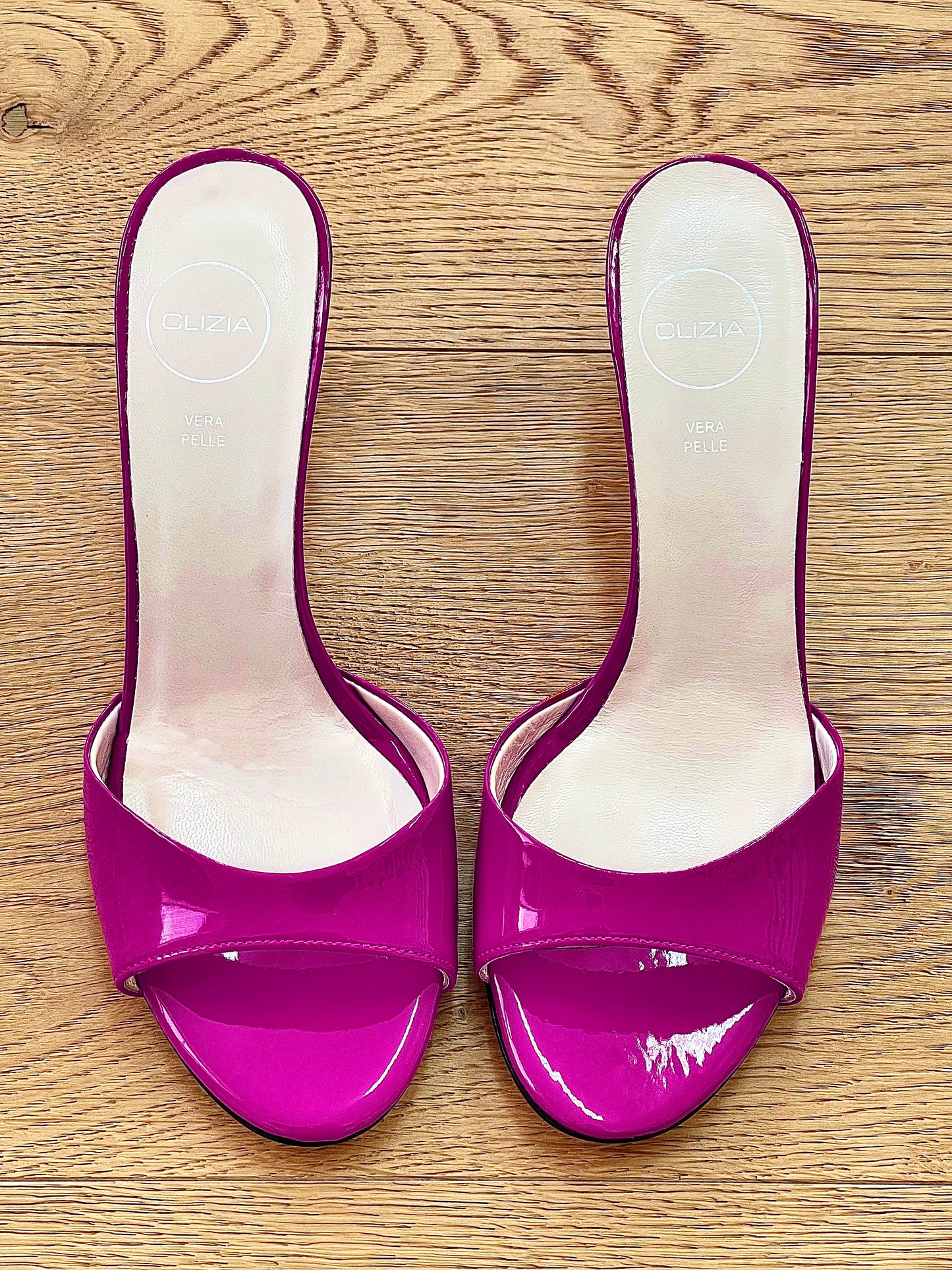 CUIR VERNI FUCHSIA MORENA