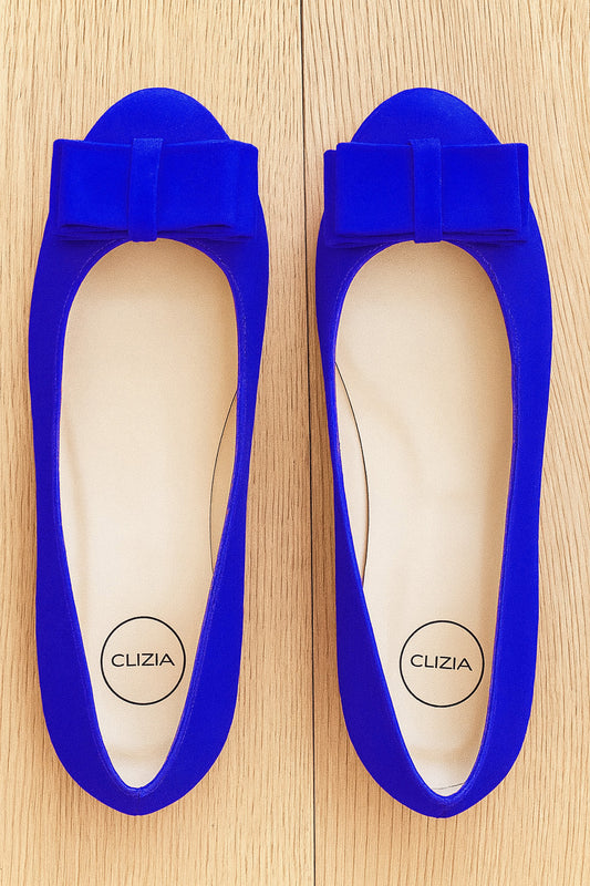 KENDRA SUEDE BLEUET