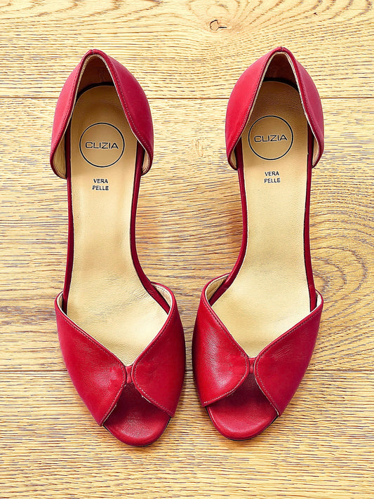 WANDA CUIR ROUGE
