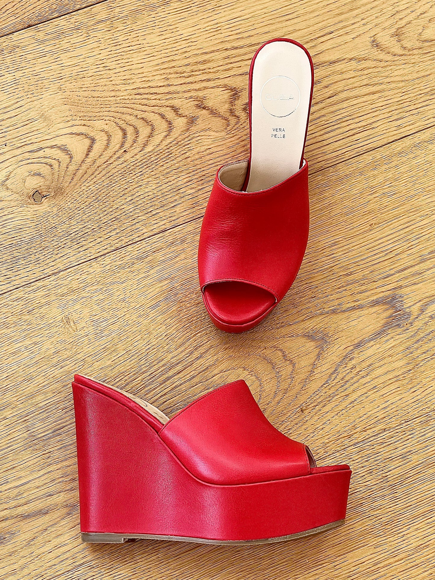 EMMA CUIR ROUGE