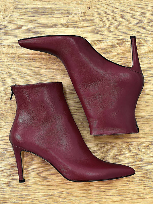 IRIS CUIR BORDEAUX