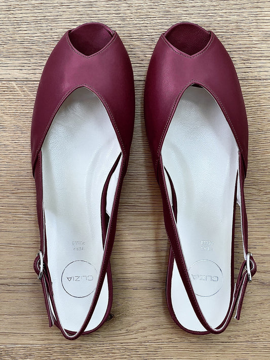 CECIL CUIR BORDEAUX