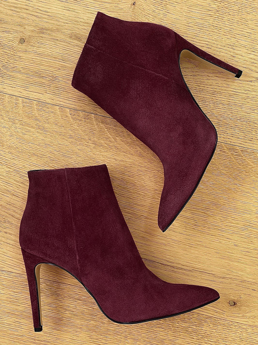 TITA EN DAIM BORDEAUX