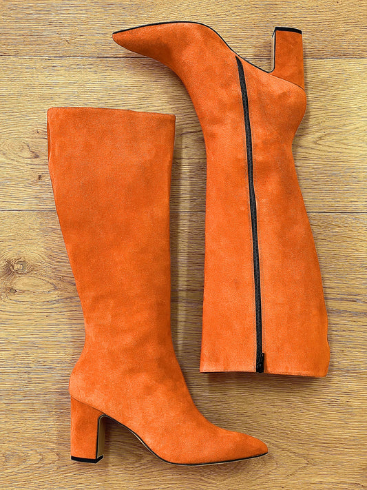 MARQUE EN DAIM ORANGE