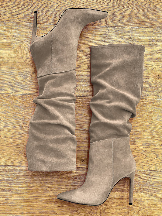 ARZU DOVE GREY SUEDE