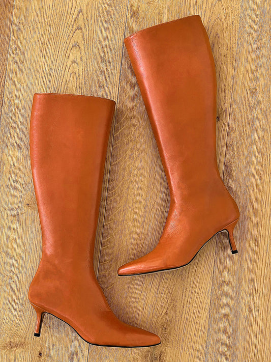 CUIR DE BONBON ORANGE