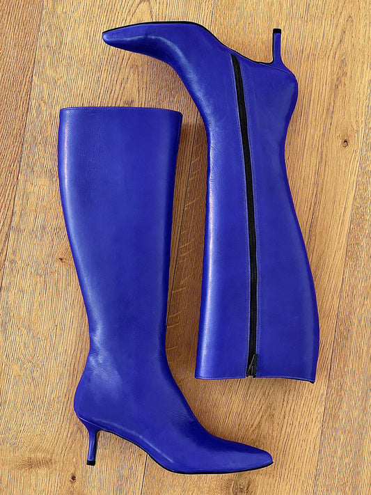 CUIR BLEU BONBON
