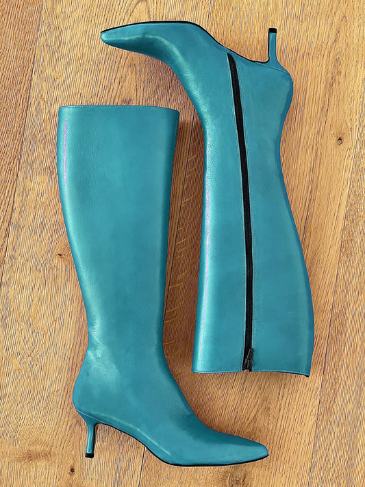 CUIR BLEU BONBON