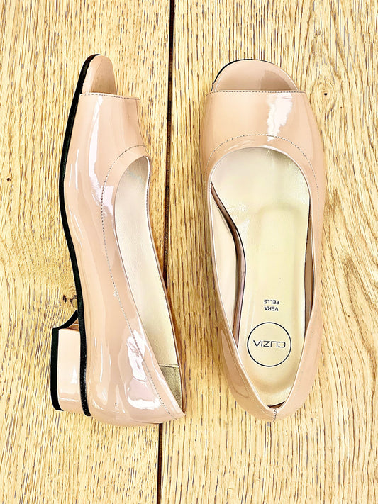 NICOLE NUDE PATENT LEATHER