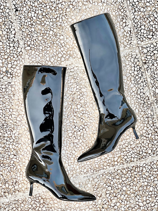 CUIR VERNI NOIR CANDY