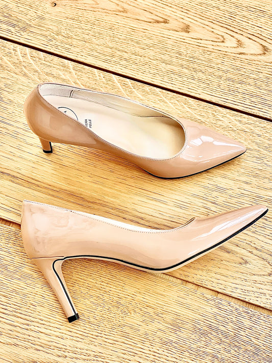 ISA NUDE PATENT LEATHER