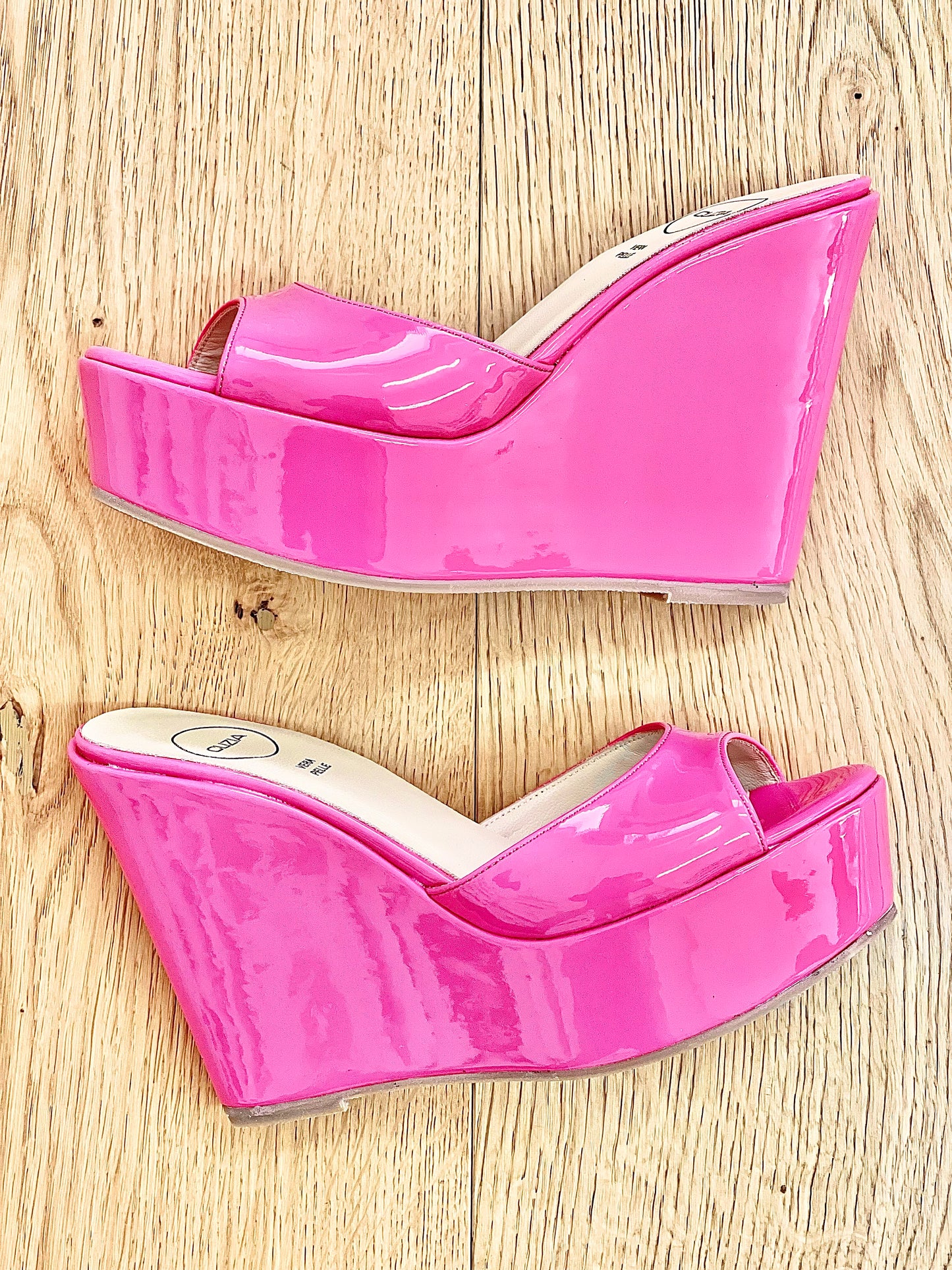 ALLISON CUIR VERNI FUCHSIA