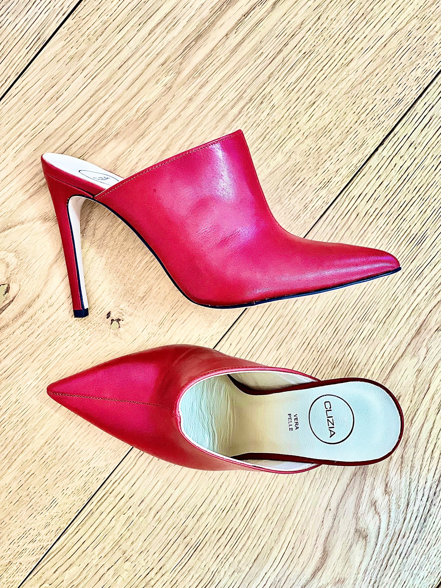 SILVIE LEATHER ROUGE