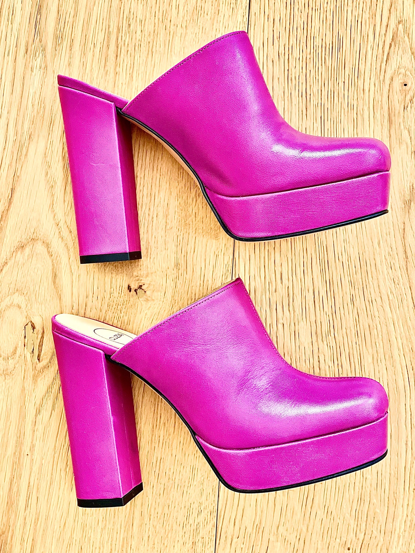 ELVIRA CUIR FUCHSIA