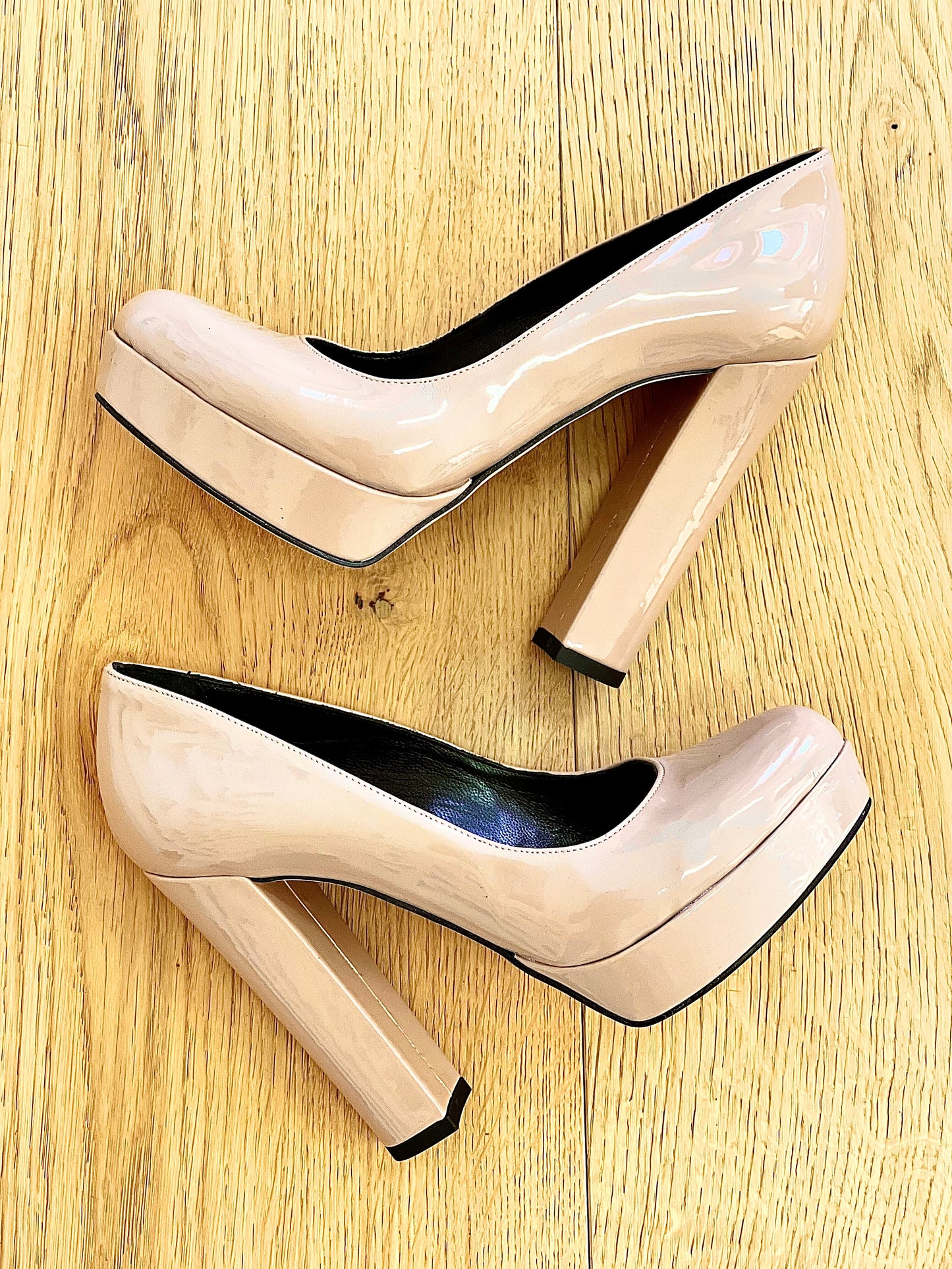 CANCUN NUDE PATENT LEATHER