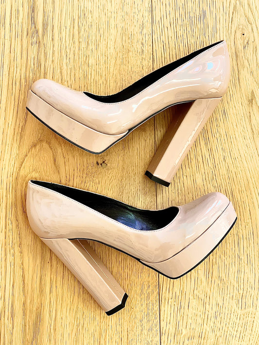 CANCUN NUDE PATENT LEATHER