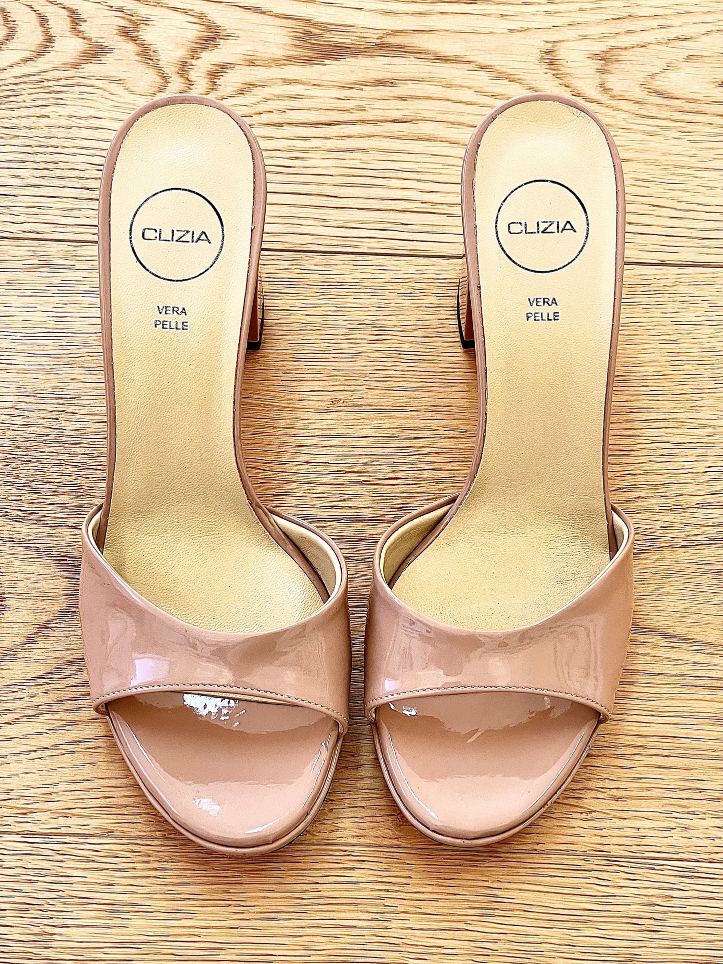 RAQUEL NUDE PATENT LEATHER
