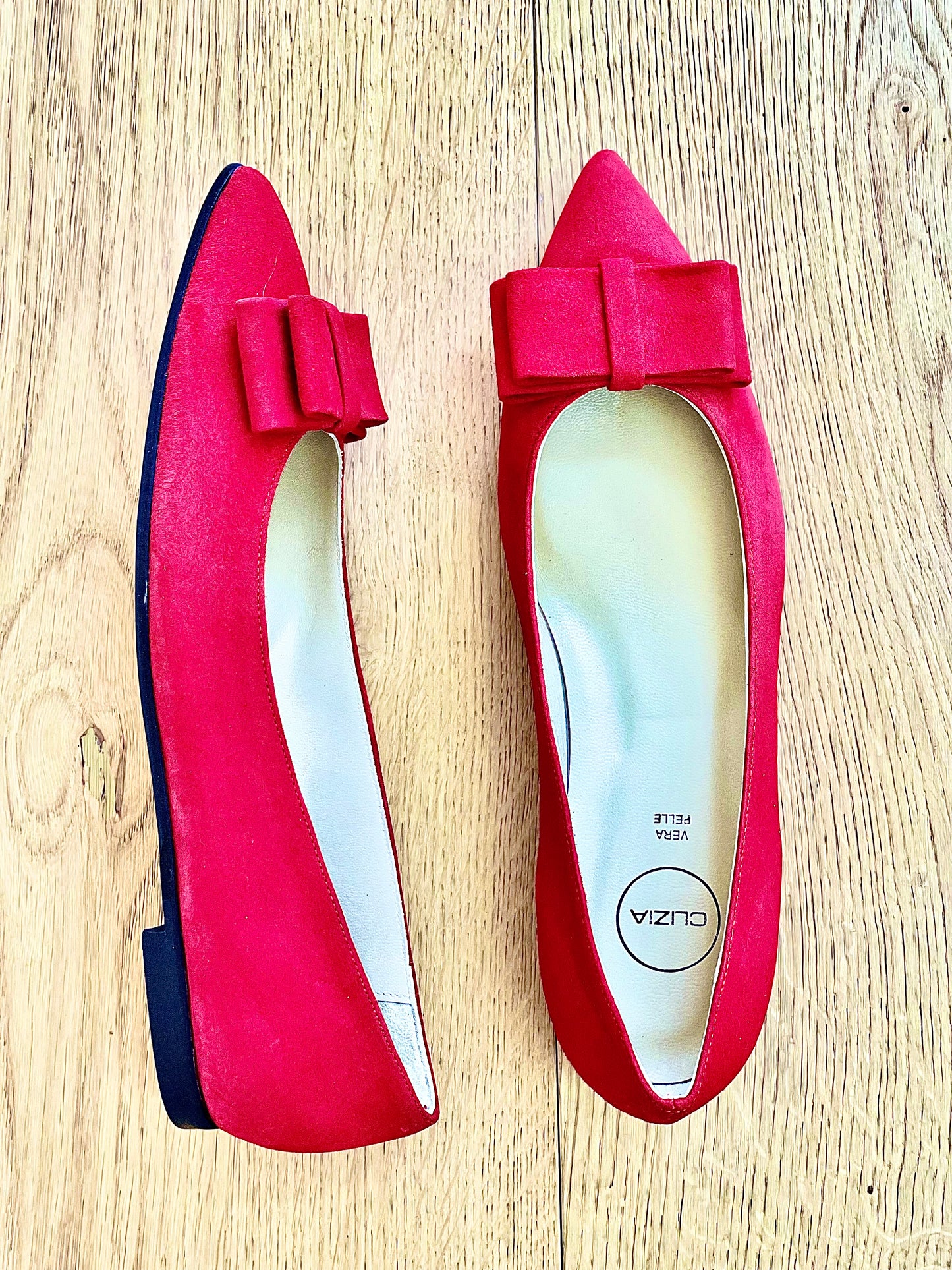 COIN SUEDE ROUGE