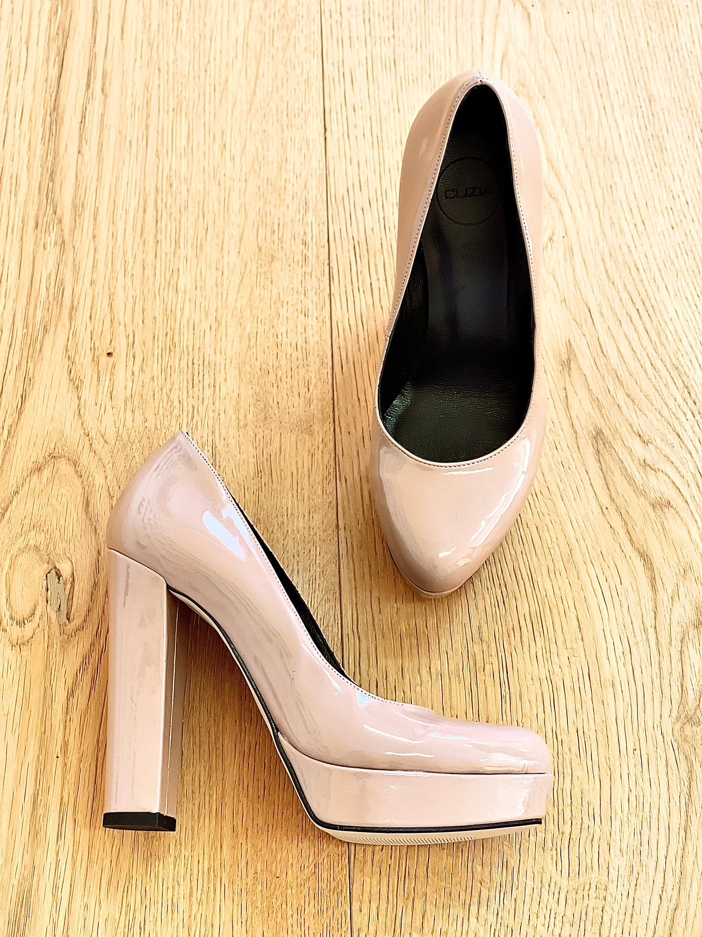 CANCUN NUDE PATENT LEATHER