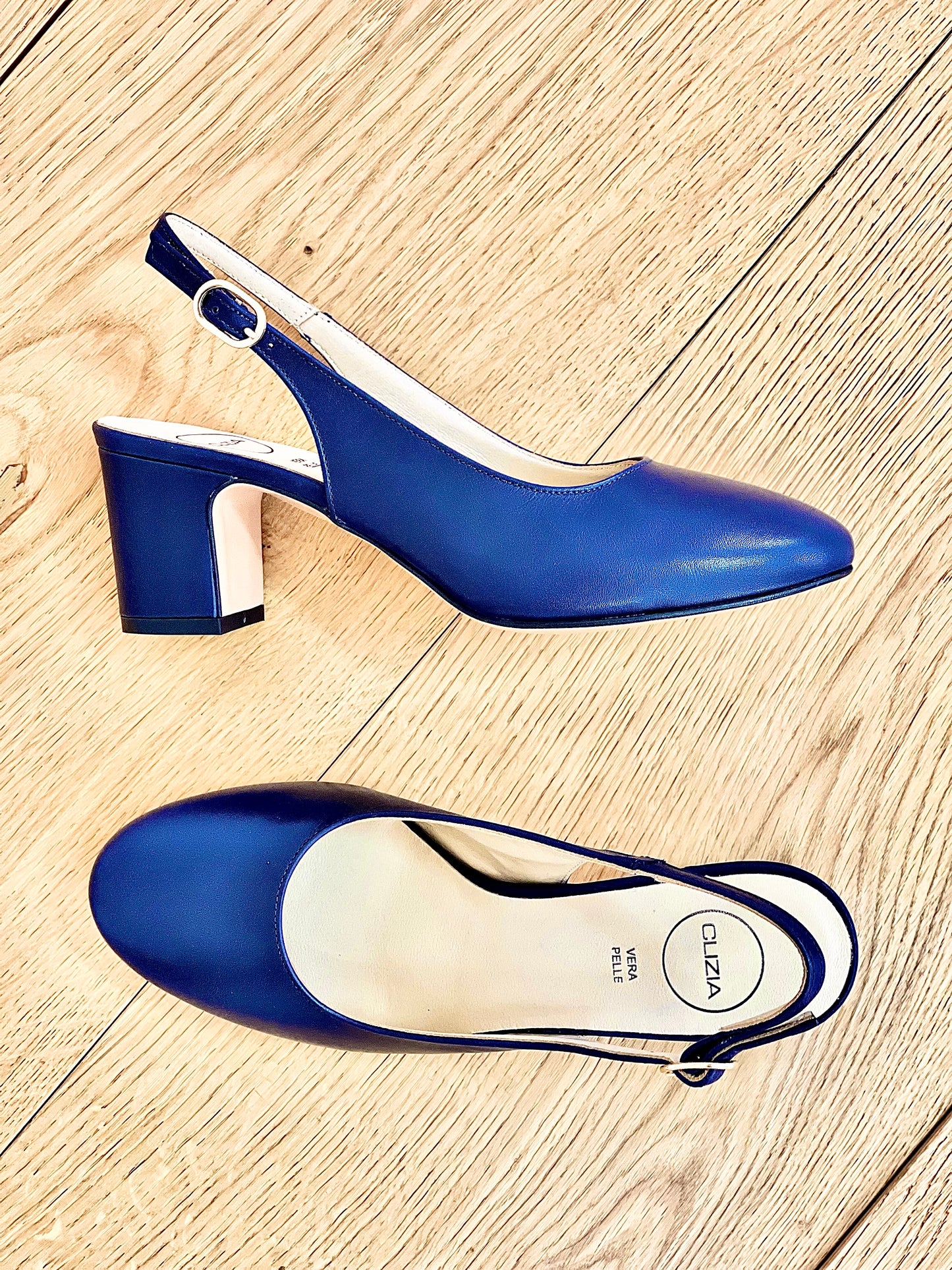 CHANTAL CUIR BLEU