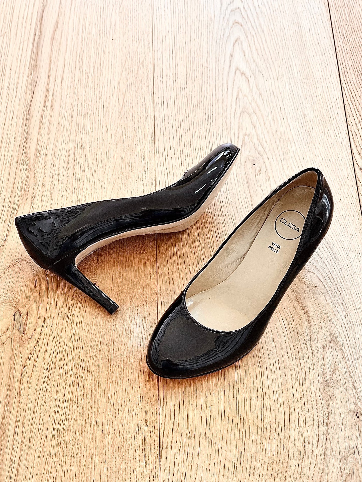 JENNYFER CUIR VERNI NOIR