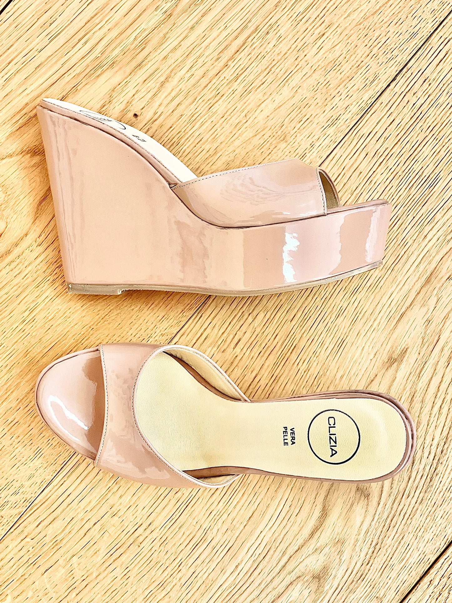ALLISON NUDE PATENT LEATHER