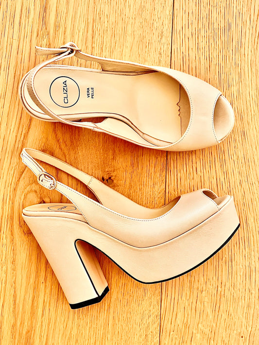HELLEN BEIGE CUIR