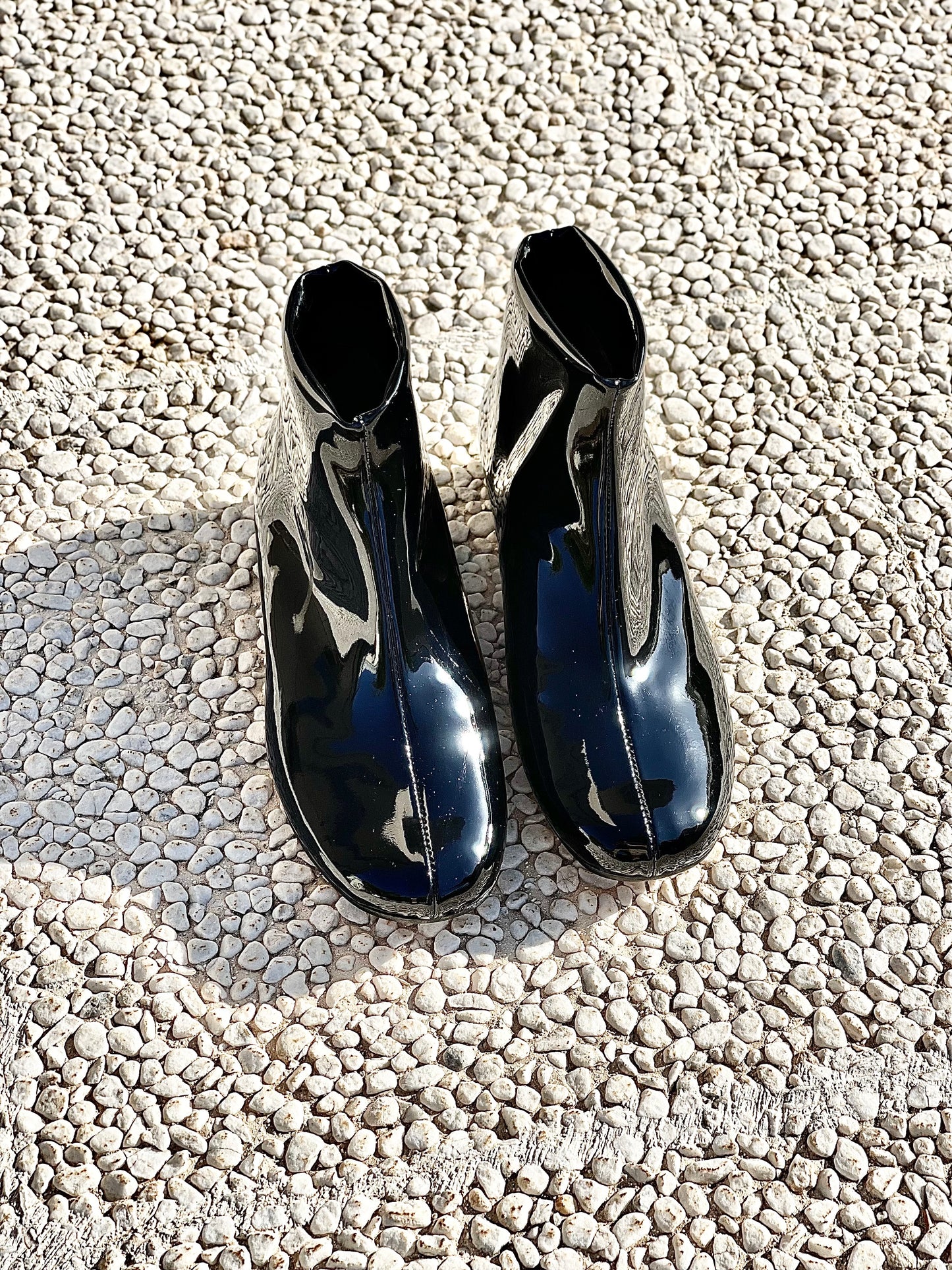 CALVIN NOIR CUIR VERNI