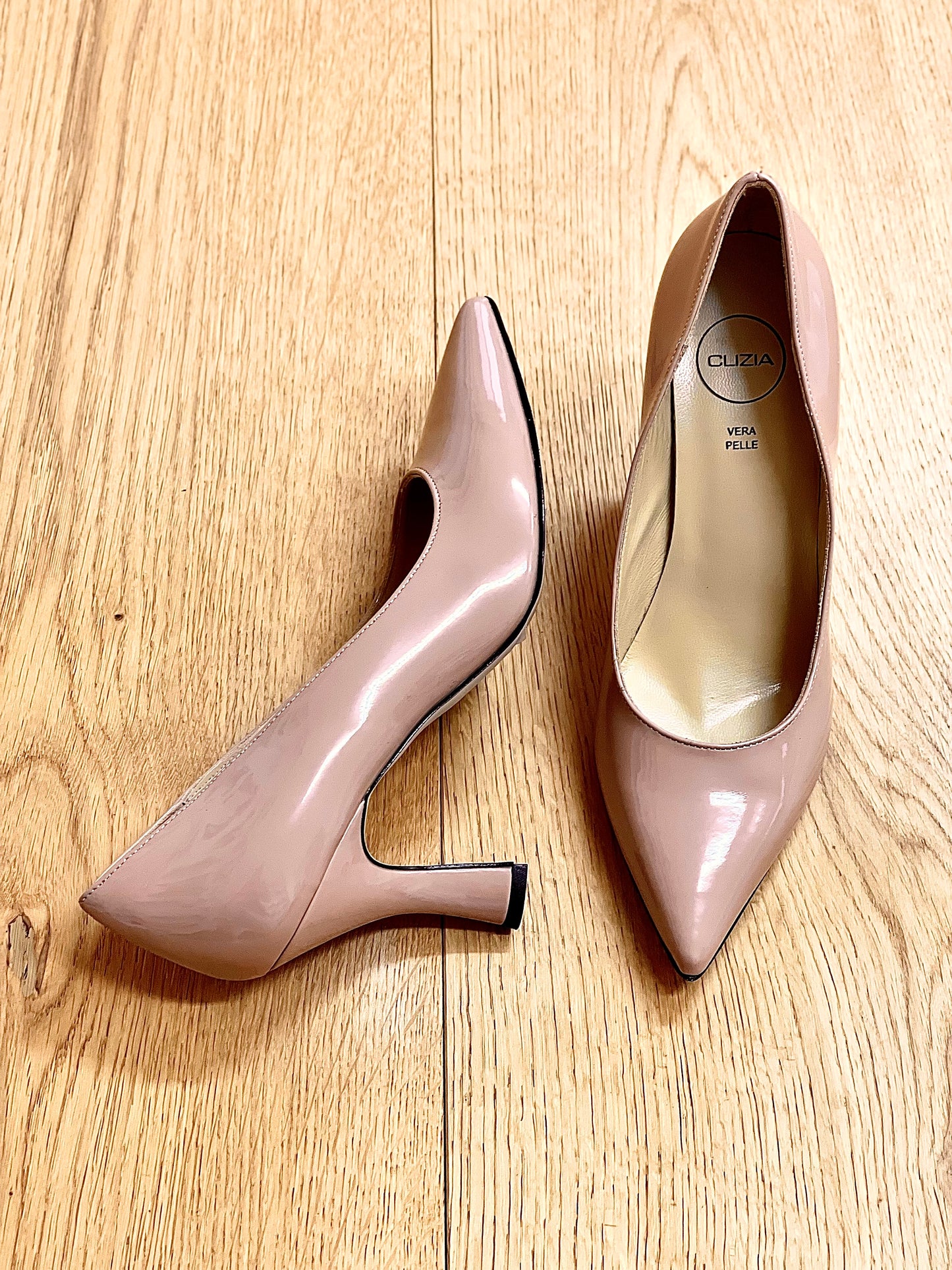 JOAN NUDE PATENT LEATHER