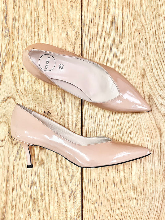 SUSAN NUDE PATENT LEATHER
