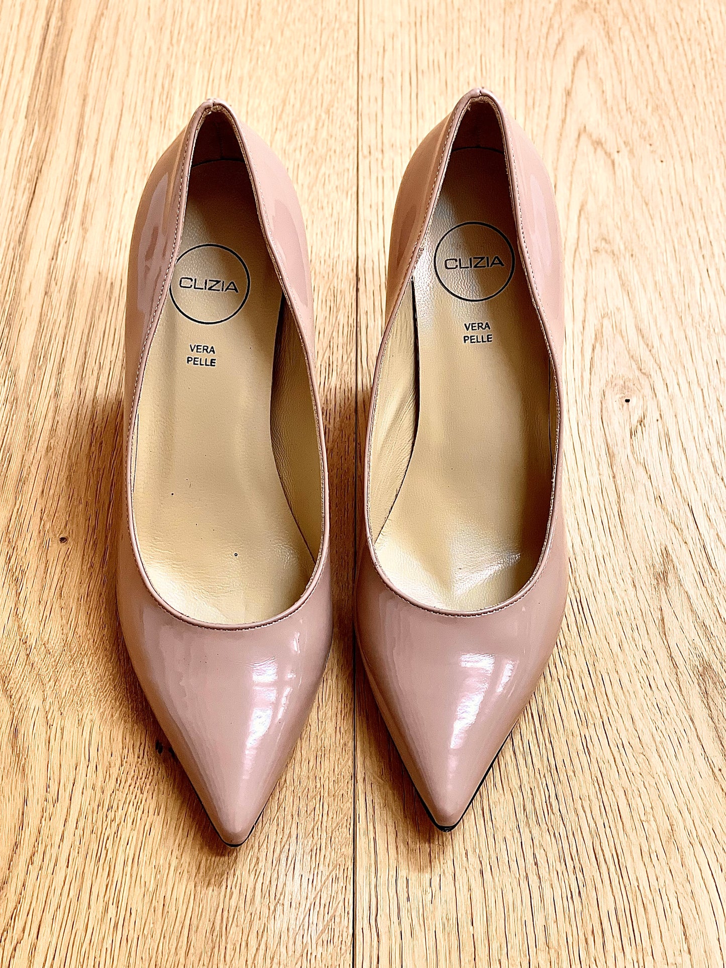 JOAN NUDE PATENT LEATHER