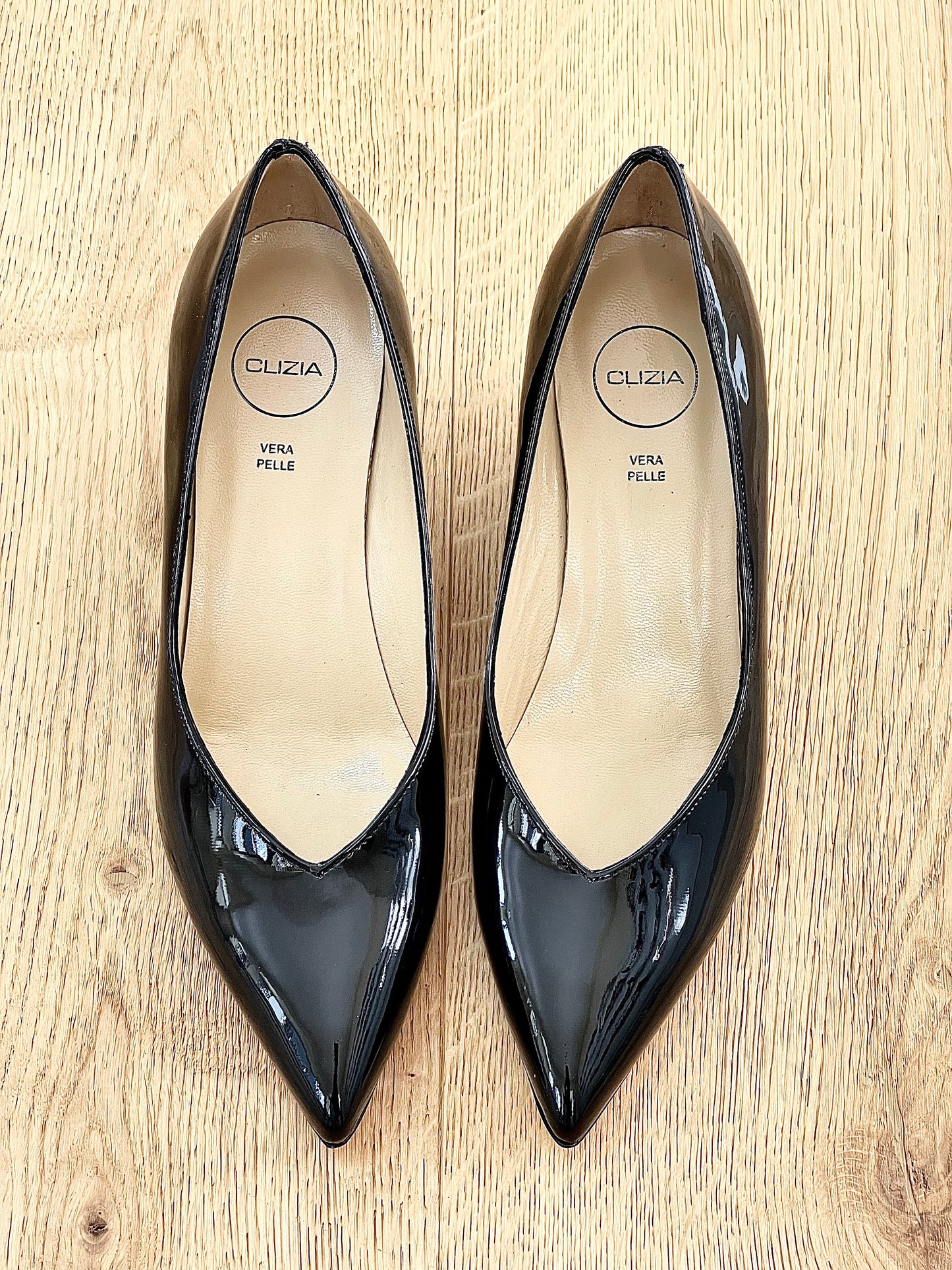 KARLA CUIR VERNI NOIR