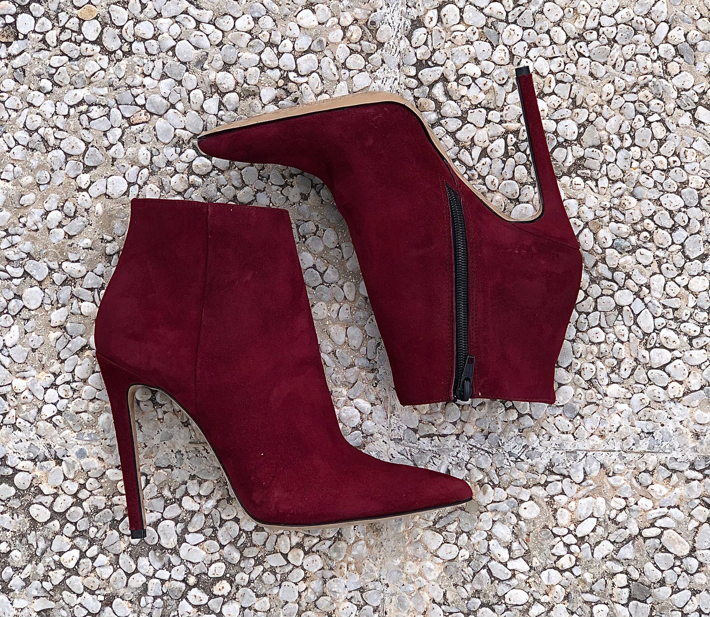 TITA EN DAIM BORDEAUX