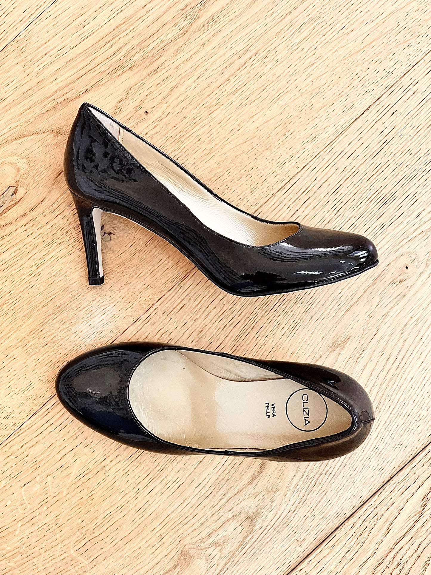 JENNYFER CUIR VERNI NOIR