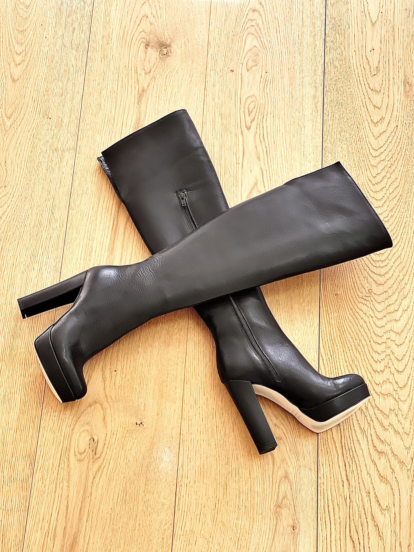 KRISTEN LEATHER BLACK