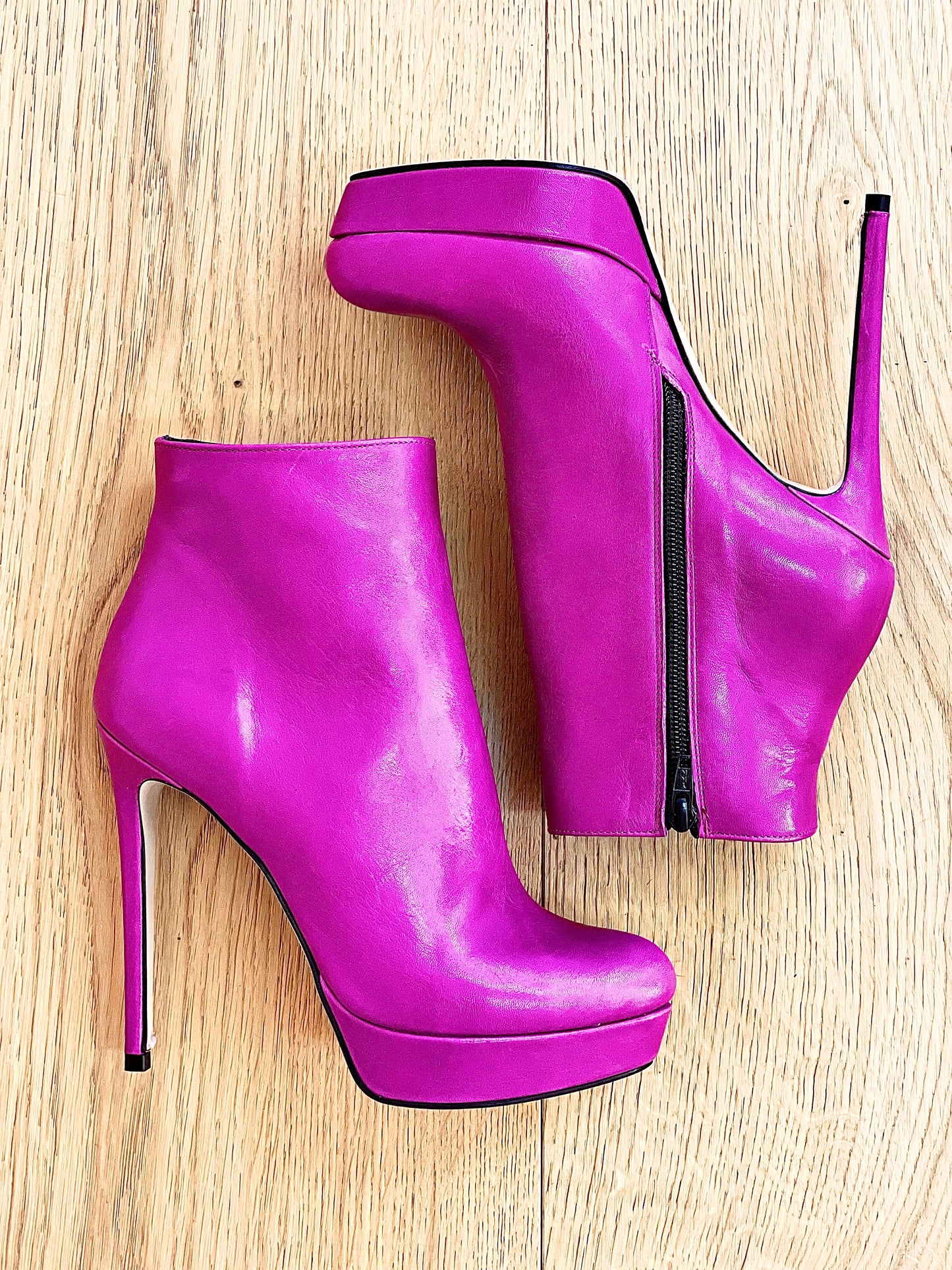 LOREN CUIR FUCHSIA