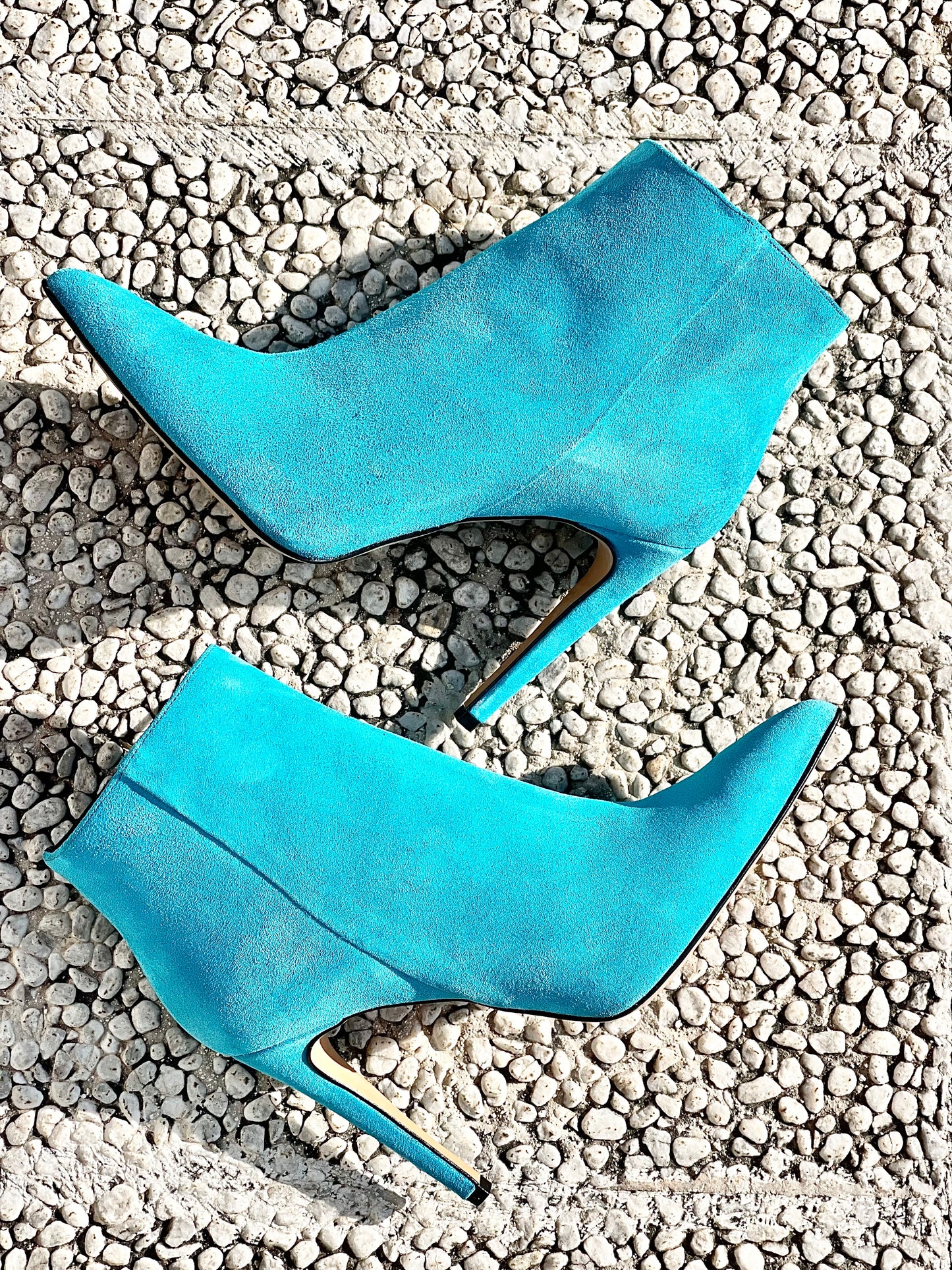 TITA EN DAIM TURQUOISE