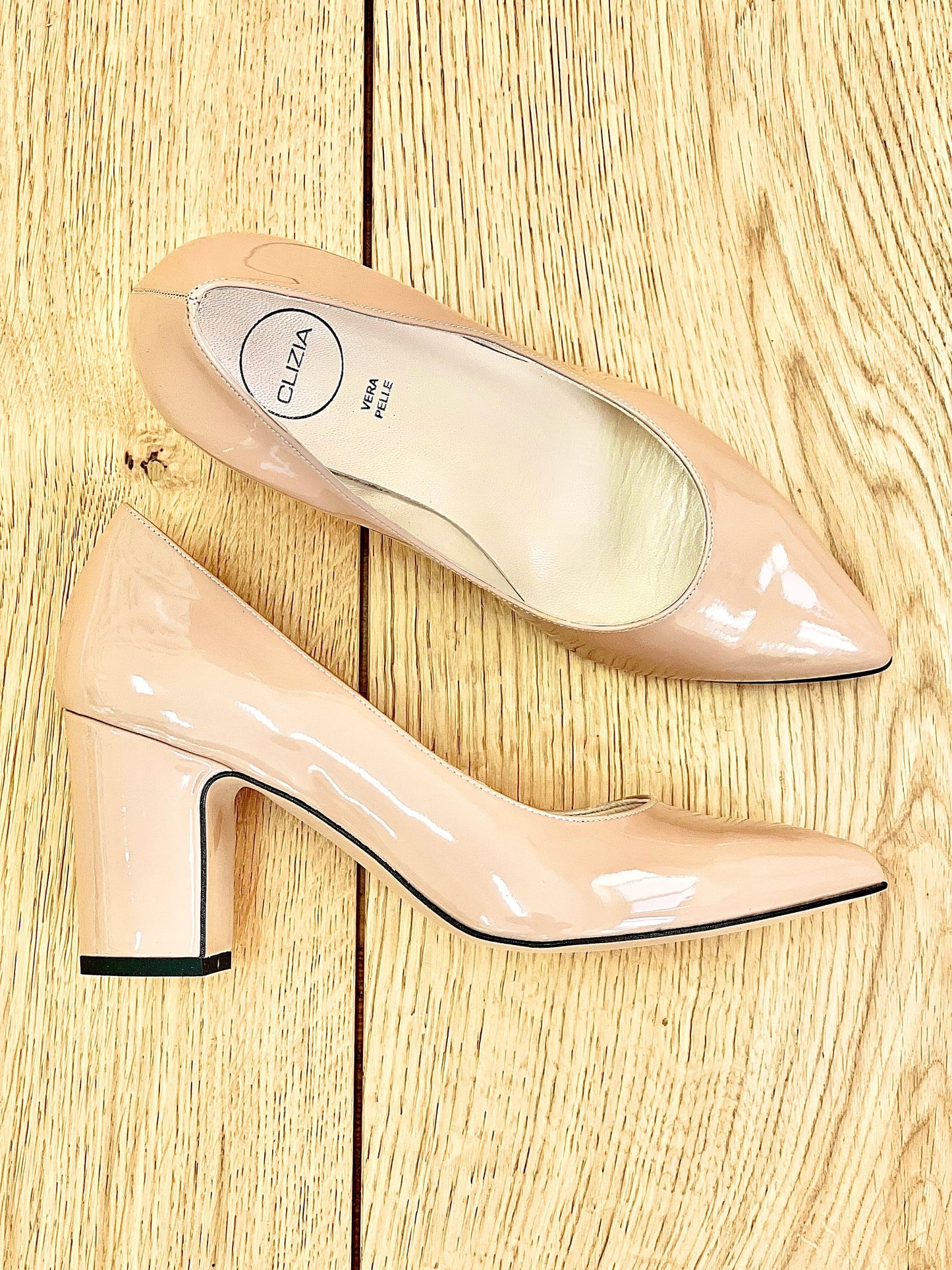 MALU NUDE PATENT LEATHER